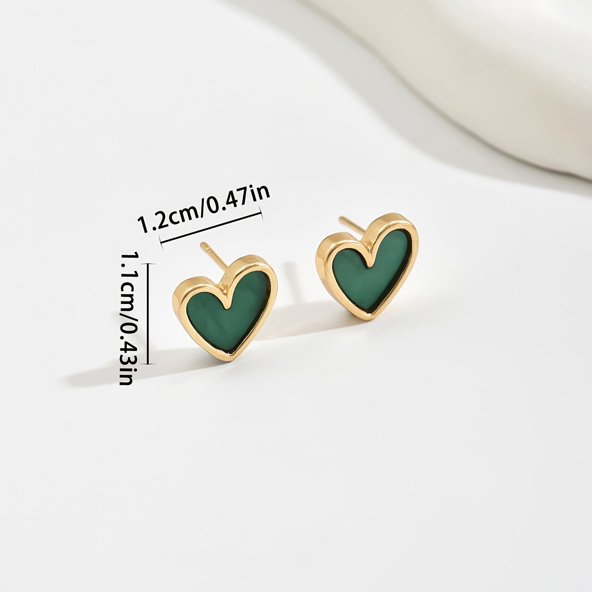 Colorful Heart Shaped Earrings Pair